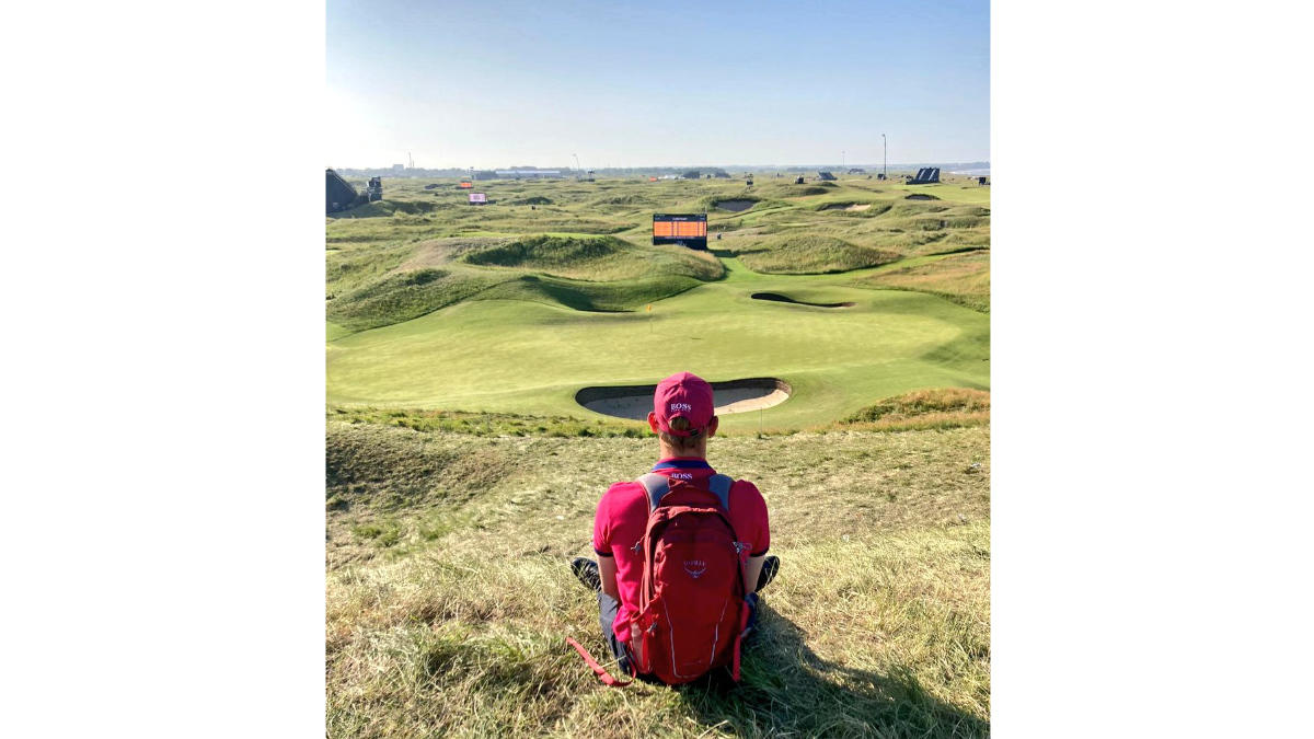 Sam Sweetzer taking in the view at Royal St George's.jpg