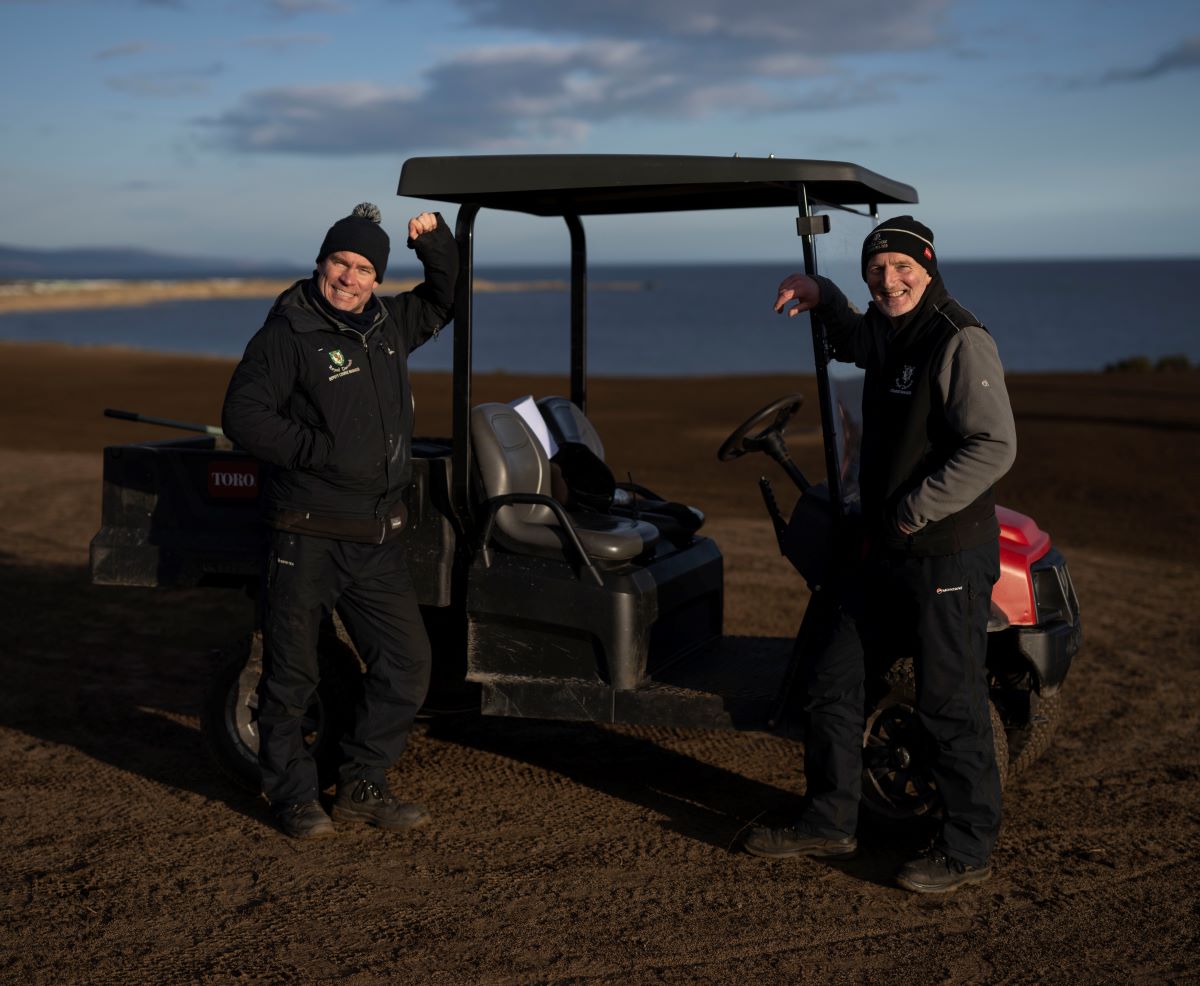 Eoin Riddell (right) and deputy Scott Aitchison