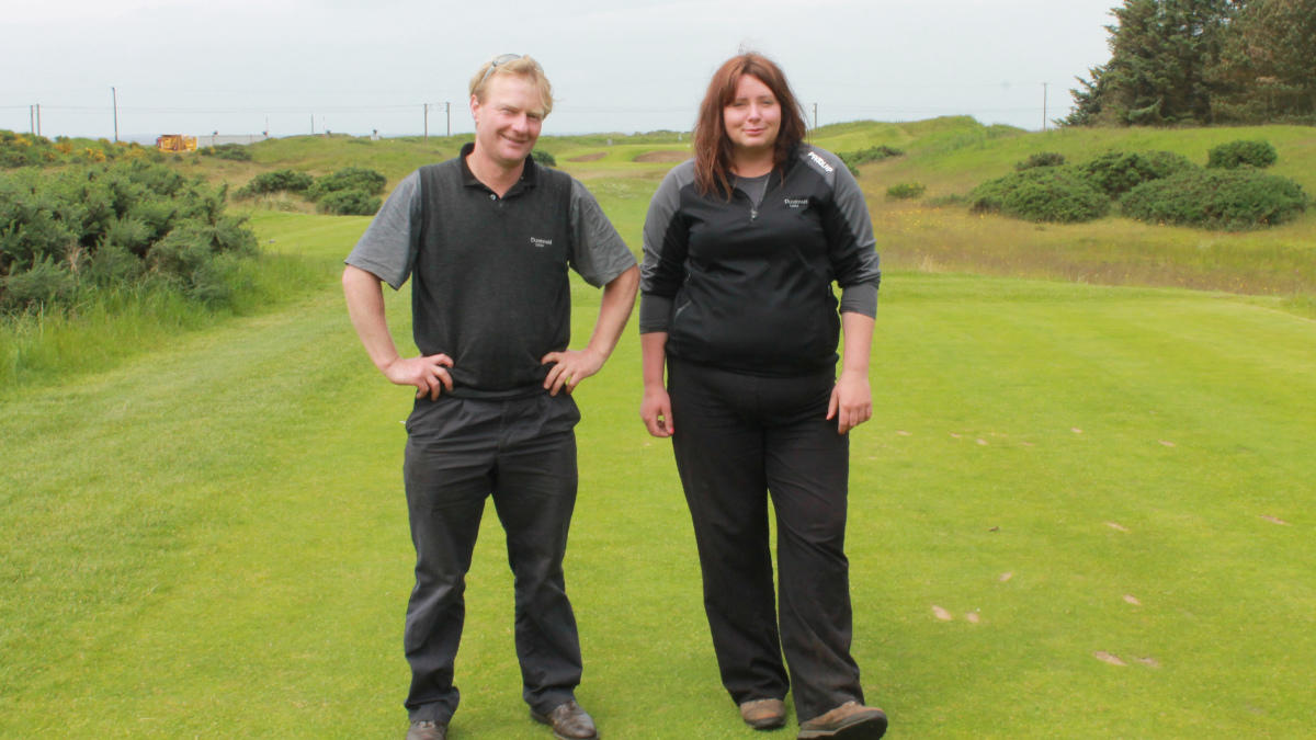 Amanda and Frank Clarkson during her time at Dundonald Links.jpg