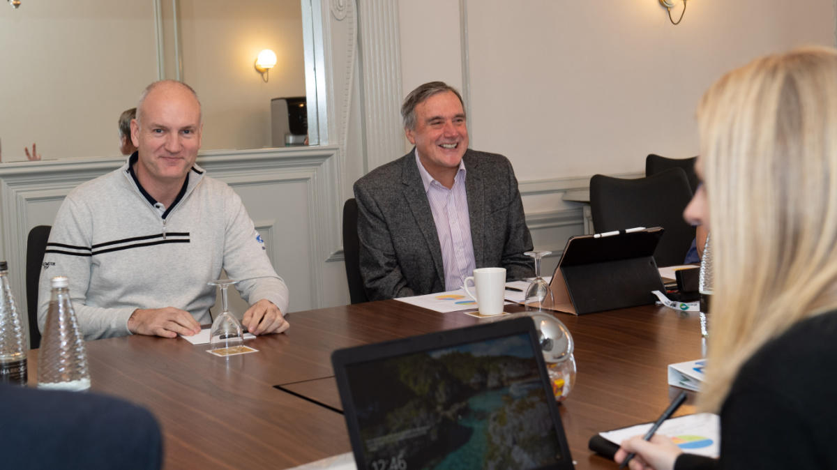 web Members of the GTC board, pictured in 2019, regularly meet to discuss ways to improve greenkeeper education.jpg