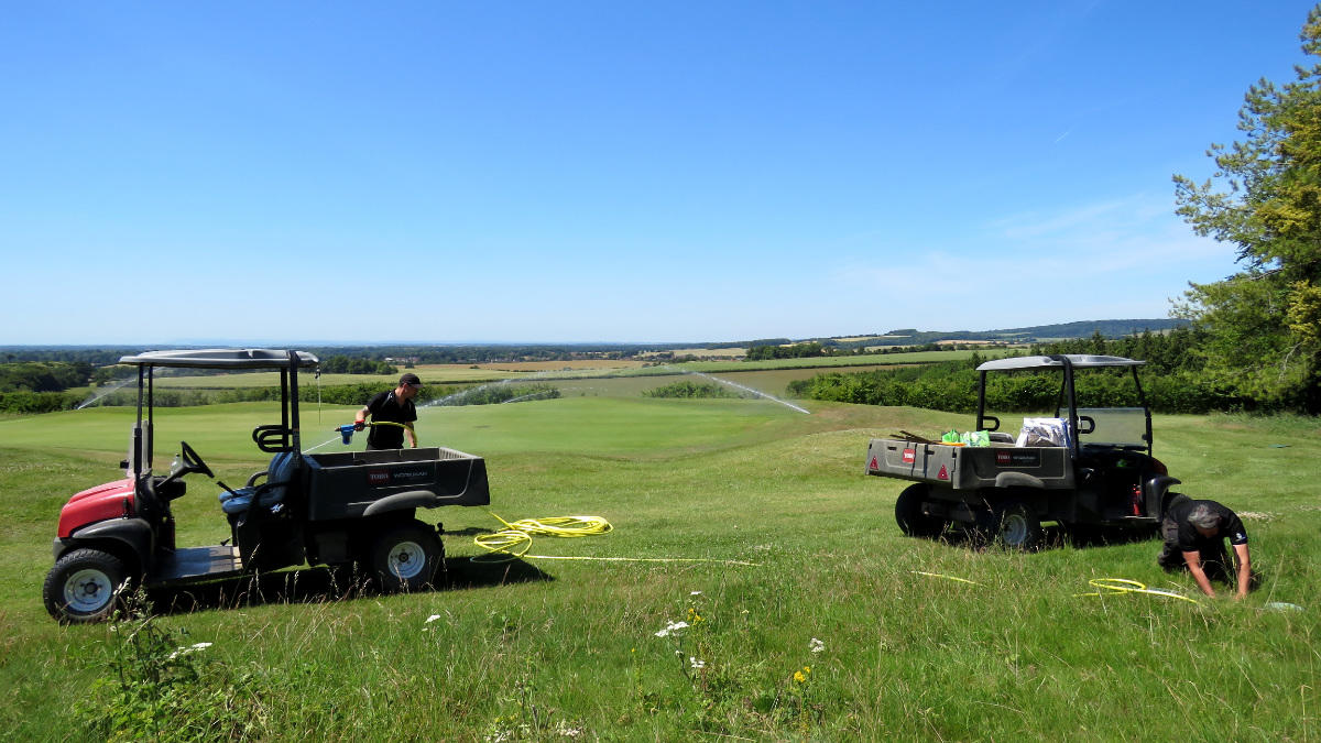 Members of the Goodwood Downs Course greenkeeping team.JPG