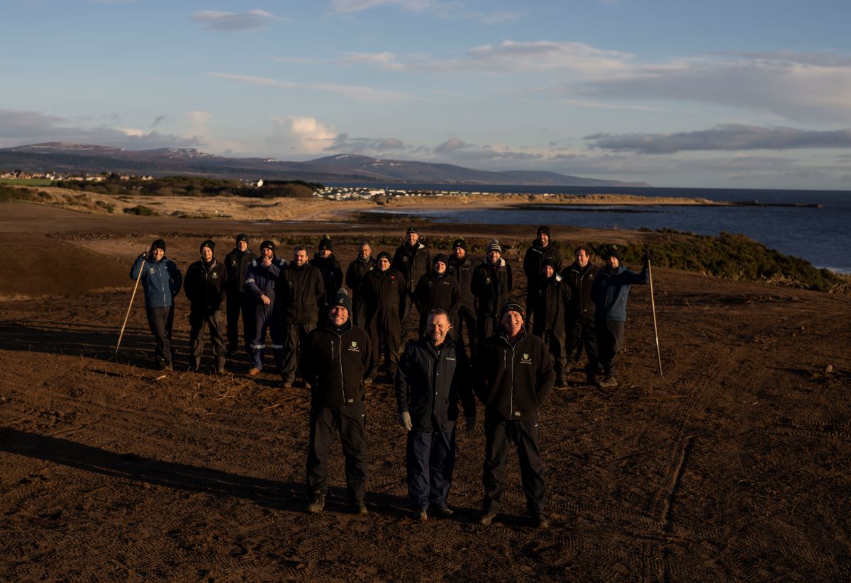 Greenkeeping team on the 8th