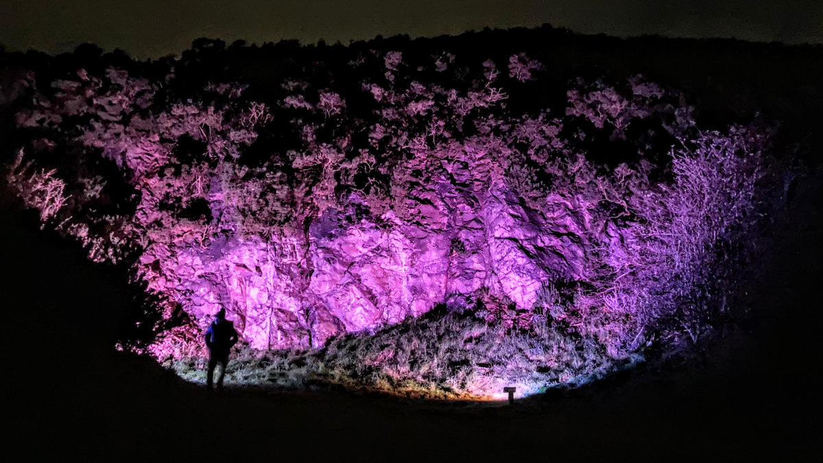 Mortonhall's historic quarry on the 18th hole had overgrown vegetation removed and spotlights installed.jpg