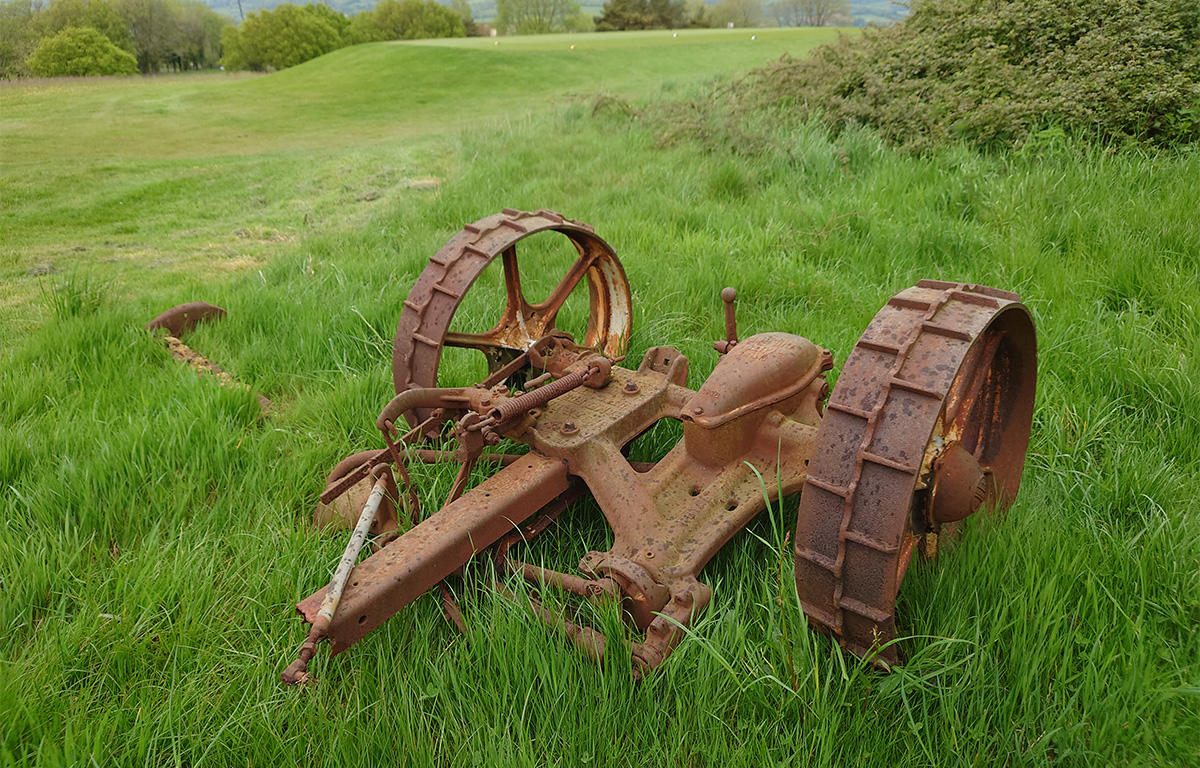 Old greenkeeping machinery