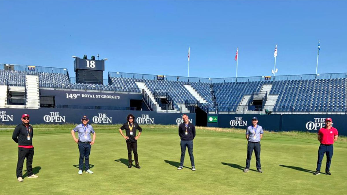 The R&A's agronomists and Royal St George's Paul Larsen at The Open.jpg