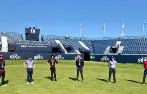 The R&A's agronomists and Royal St George's Paul Larsen at The Open.jpg