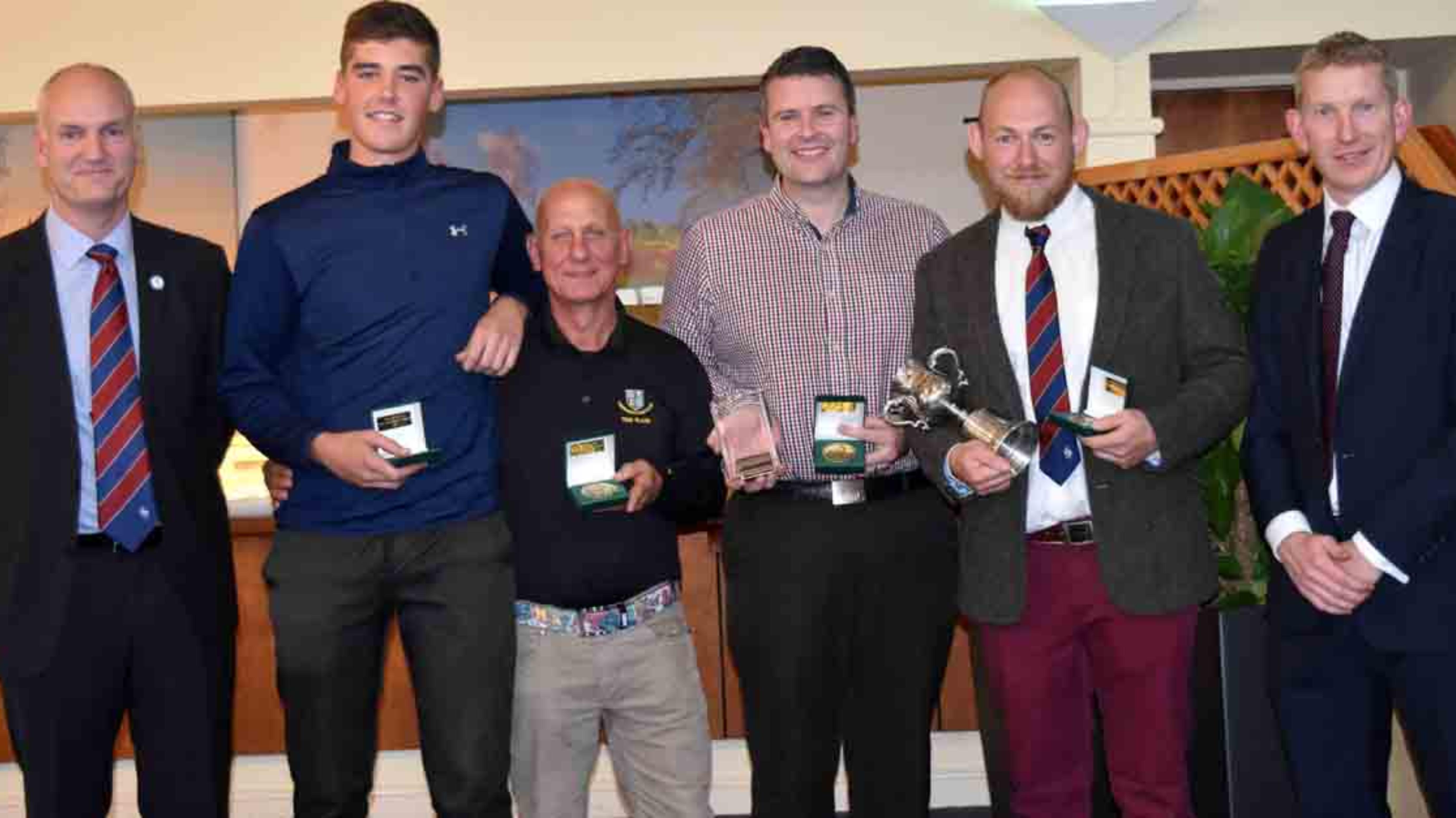 The winning team from Thornbury with BIGGA's Jim Croxton and England Golf's Nick Pink.JPG